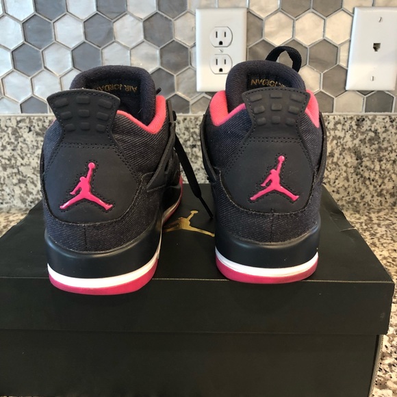 Jordan Shoes | Denim And Pink Ladies Jordans | Poshmark